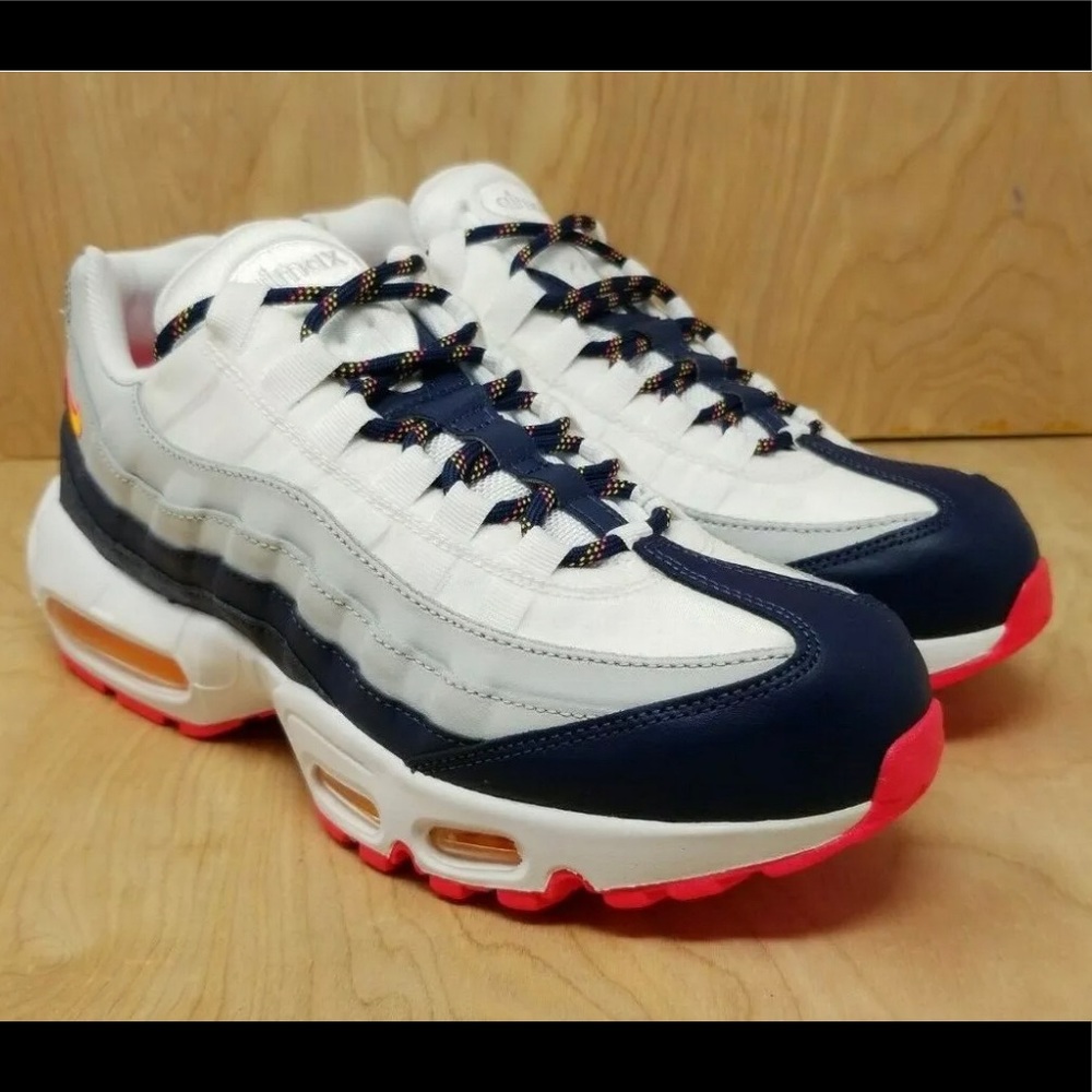 Nike Air Max 95 307960 405 Midnight Navy Orange